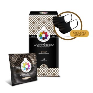 24. Coffesso Decaf Coffee Kopi Pods