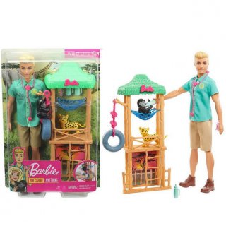 Barbie Ken Career Wildlife Vet Playset with Doll 