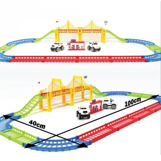 19. Mainan Mobil Circuit Track - Happy Truck, Melatih Anak Merakit Mainan