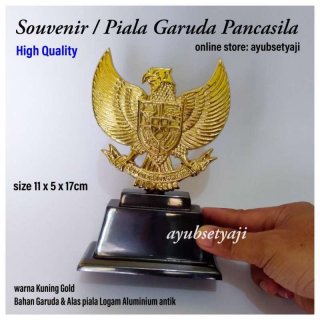 Souvenir Piala GARUDA PANCASILA ukir Logam aluminium antik Piala Lomba