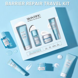 SKINTIFIC 5X Ceramide Travel Kit Skincare Paket Moisturizer + Cleanser + Soothing toner + Serum