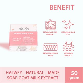 HalweyNatural Made Soap Organik Goat Milk Extract