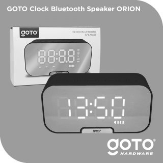 12. Goto Orion Clock Table Speaker Bluetooth, Produk Serbaguna untuk Meja Kerja