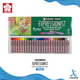Krayon Sakura Cray-Pas Expressionist Set 25 Color Oil Pastel Crayon