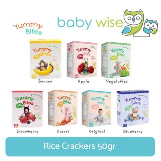 10. Yummy Bites Rice Crackers, Renyah dan Mudah Leleh