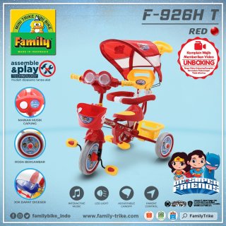 6. Sepeda Anak Roda Tiga Family Kanopi DC Super Friends Series F-926HT