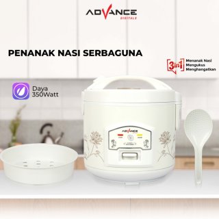 Advance A12 Rice Cooker Penanak Nasi Serbaguna 3 in 1 