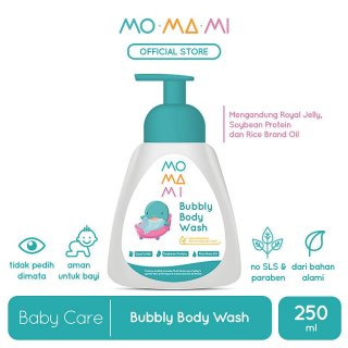 20. Momami Baby Bubbly Body Wash, Sabun Mandi dengan Kandungan Bahan Alami Soybean