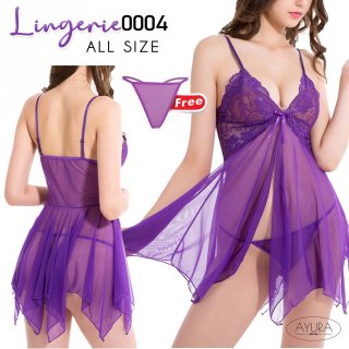 15. AYURA Lingerie Baju Tidur Broklat Lace Transparant 0004, Pilihan tepat untuk Memanjakan Suami