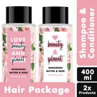 15. Love Beauty & Planet Shampoo & Conditioner Murumuru Butter & Rose Bundle 400ml