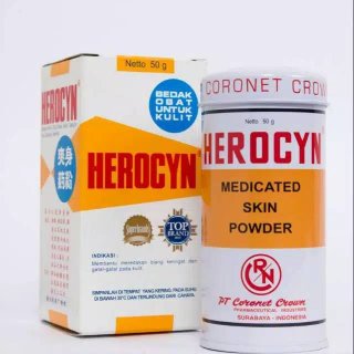 10. Herocyn Medicated Skin Powder, Kulit Terasa Sejuk dan Tidak Perih