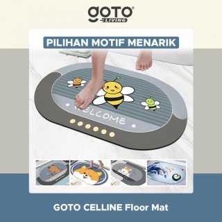 Goto Celline Floor Mat Keset Kaki Diatomite Kamar Lantai Anti Slip