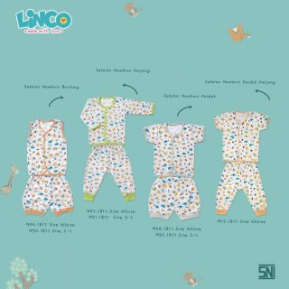 5. LINCO - Setelan Baju Bayi / Piyama Newborn 0 - 12 Bulan