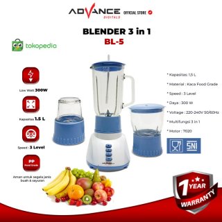 Advance BL5 - Blender 1.2 Liter Multifungsi 