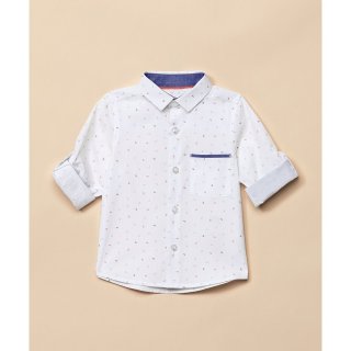 2. Mothercare White Printed Shirt, Cocok Untuk Acara Apapun!