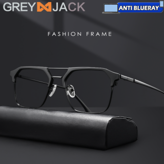 Grey Jack Kacamata Kotak Metal 0902