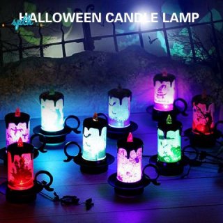Lilin Elektronik Kreatif dengan Lampu LED untuk Halloween
