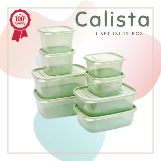 27. Toples Plastik Calista Food Container Set Isi 12pcs