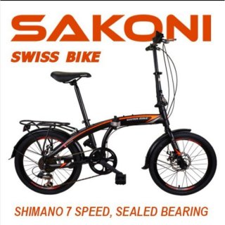 Sepeda Lipat 20 Sakoni Swissbike 7 Speed