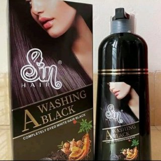 Original Sin Hair shampoo perawatan warna rambut Anti uban from japan - Cokelat+Vitamin, 300 ml