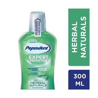 Pepsodent Mouthwash Herbal Natural