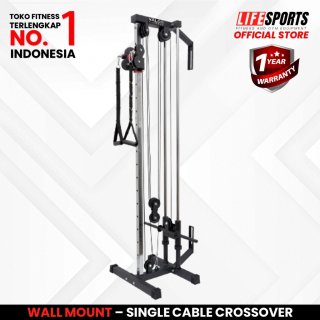 28.LIFESPORTS - New Alat Olahraga Fitness Sport Gym Wall Mount Single Cable Crossover Homegym Lifesports