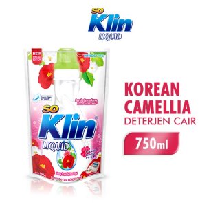 13. So Klin Liquid Detergent Korean Camellia Pouch, Aromanya Tahan lama