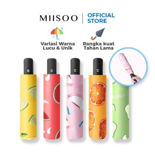 MIISOO Payung Lipat Otomatis Anti Sinar UV Protection Motif Buah