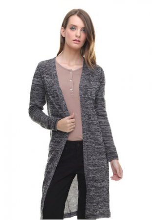 LGS - Sweater Wanita - Model Dress - Warna Corak - Abu