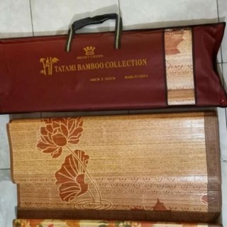 Tikar Bambu Tatami / Tikar Lipat Bambu Tatami Ukuran 180 X 200Cm