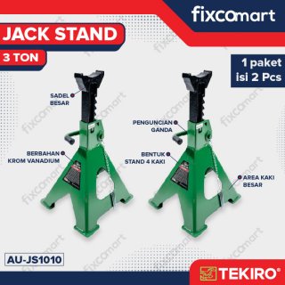FIXCOMART - TEKIRO Jack Stand Dongkrak [3 Ton]