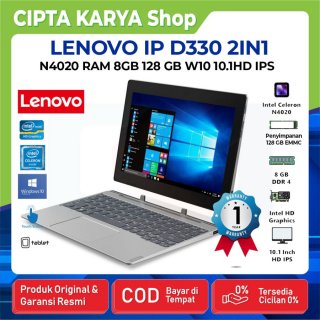 Lenovo D330 N4020 RAM 8GB/128GB 10.1"HD IPS win10 PRO tablet 2 in one