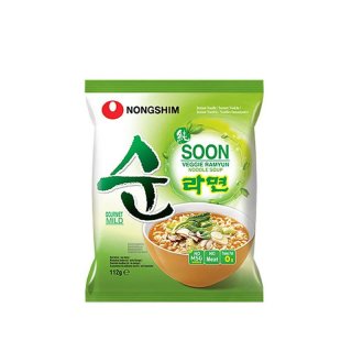 20. Nongshim Soon Veggie Ramyun, Mie Korea Vegetarian yang Segar Perpaduan Gurih dan Pedas