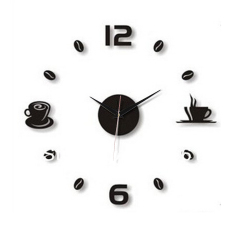 9. Coffee Cup Wall Clock, Jam Dinding Artistik Ala Cafe