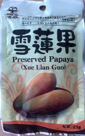 Manisan Pepaya Preserved Papaya Xue Lian Guo