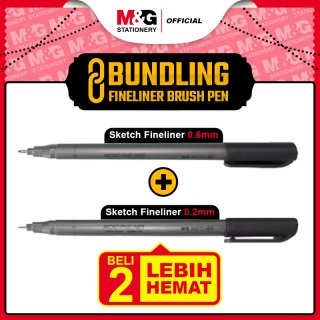 M&G Sketch Fineliner Brush Pen