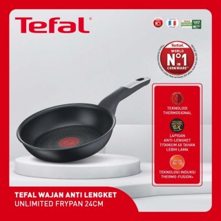 Tefal Unlimited Frypan 24cm Wajan Anti Lengket Premium