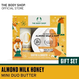 25. The Body Shop Gift Mini Duo Butter Almond Milk & Honey, Paket untuk Manjakan Kulitmu