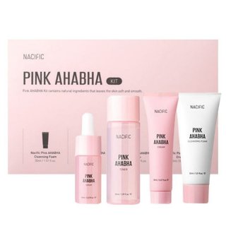 29. NACIFIC Pink AHABHA Skin Care Kit, Bikin Wajah Cerah dan Lembap
