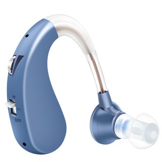 Alat Bantu Dengar pendengaran telinga orang tua charge hearing aids - Biru