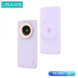 USAMS PB62 Powerbank 10000mAh Magnetic Wireless Fast Charging