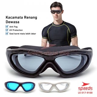 SPEEDS Kacamata Renang Dewasa Swimming Goggles Antifog &UV Shield 017-9100