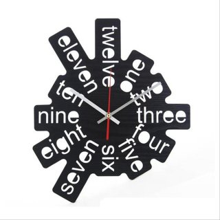 3. One Two Three 1 Wall Clock, Jam Unik Anti-Mainstream