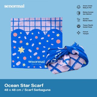 Senormal Scarf / Kain Furoshiki / Napkin Ocean Star Limited