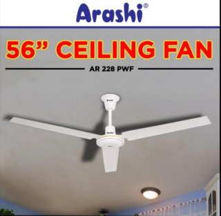 Ceiling Fan 56" ARASHI Kipas Angin Gantung Plafon Baling Helikopter