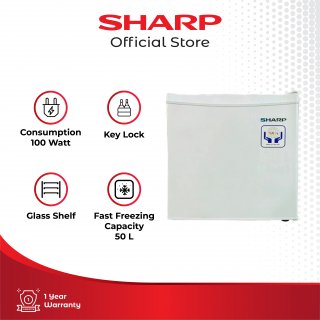 SHARP SJ-50MB-XW Mini Kulkas Portable [50 L]