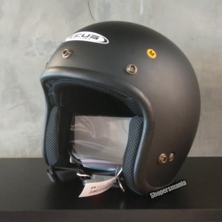 HELM ZEUS RETRO ZS385 ZS 385 MATT BLACK