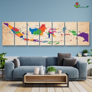 Hiasan Dinding Peta Indonesia