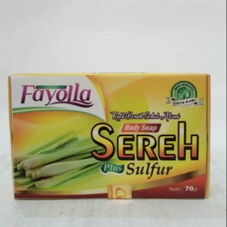 24. Fayolla Sabun Sereh Plus Sulfur, dengan Komposisi Herbal