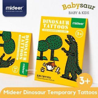 Mideer Dinosaur Temporary Tattoo Mainan Tato Dino Anak Dinosaurus 3+